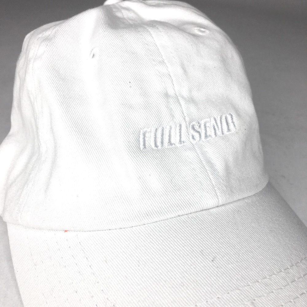 Full Send Dad Hat White with Adjustable NWOT Nelk Boys